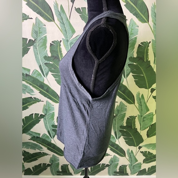Offline by Aerie Real Soft Scoop Neck Tank Top Charcoal Gray Size S - Picture 3 of 5